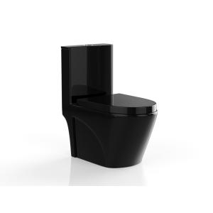 WC negro brillante de cerámica - NAGILAM